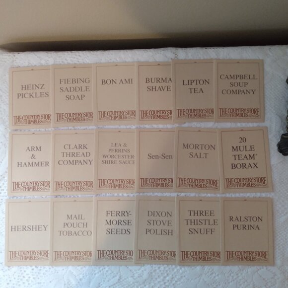 Vintage Thimbles & display shelve, with documentation. - Picture 12 of 16